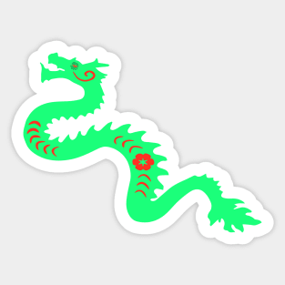 Green Dragon Sticker